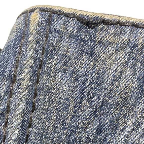 Auth PRADA CANAPA - Blue Denim Tote Bag - Picture 4 of 9